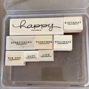Stampin’ Up! Happy Everything Stamp Set Sentiment Stamps for Cards & Crafts